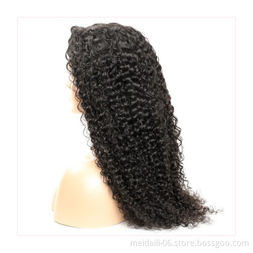 13x4 Kinky Curly Lace Front Human Hair Wig With Baby Hair% Brazilian Kinky Curly Wigs Human Hair Lace Front For Women